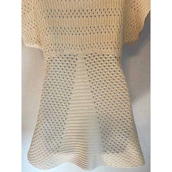 Calvin Klein Size Large color; Bleached Sand Croched Top Boho Style - Picture 3 of 14